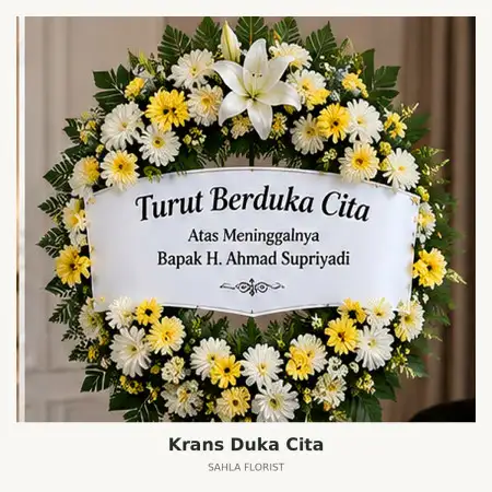 Krans Bunga Duka Karawaci